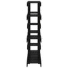 Plantestativ svart 104,5x25x109,5 cm heltre furu