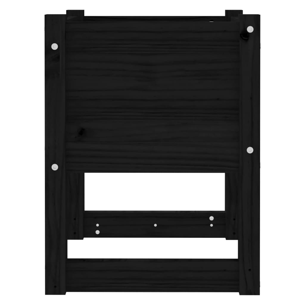 Plantekasse svart 40x40x52,5 cm heltre furu