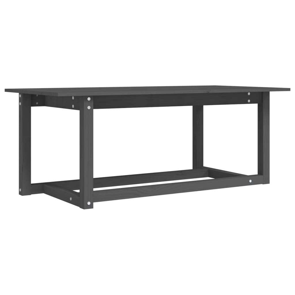 Salongbord grå 110x55x45 cm heltre furu