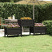 Plantekasse svart 178,5x44x75 cm heltre furu