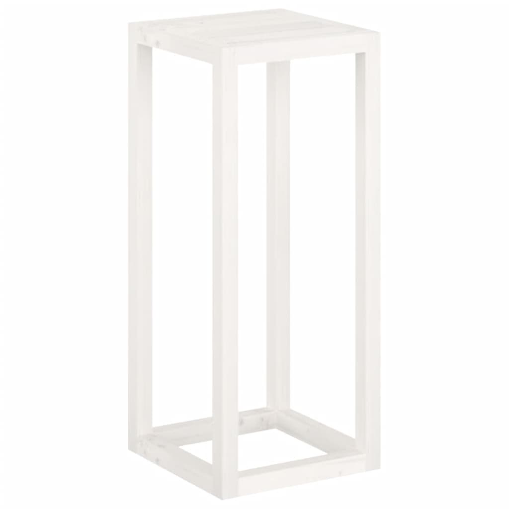 Plantestativer 3 stk hvit heltre furu
