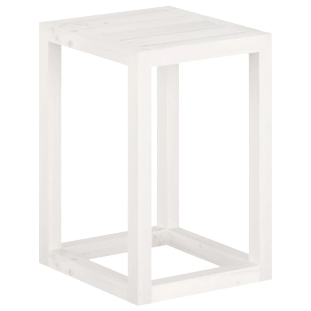 Plantestativer 3 stk hvit heltre furu