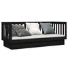 Dagseng svart 75x190 cm heltre furu