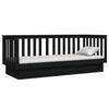 Dagseng svart 75x190 cm heltre furu