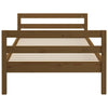 Sengeramme honningbrun 90x200 cm heltre furu