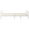 Sengeramme uten madrass hvit 90x190 cm heltre furu