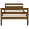 Sengeramme honningbrun 75x190 cm heltre furu