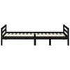 Sengeramme svart 75x190 cm heltre furu