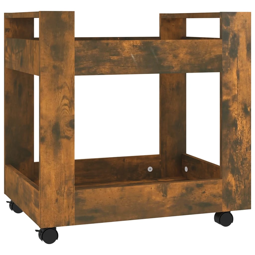 Tralle til skrivebord røkt eik 60x45x60 cm konstruert tre