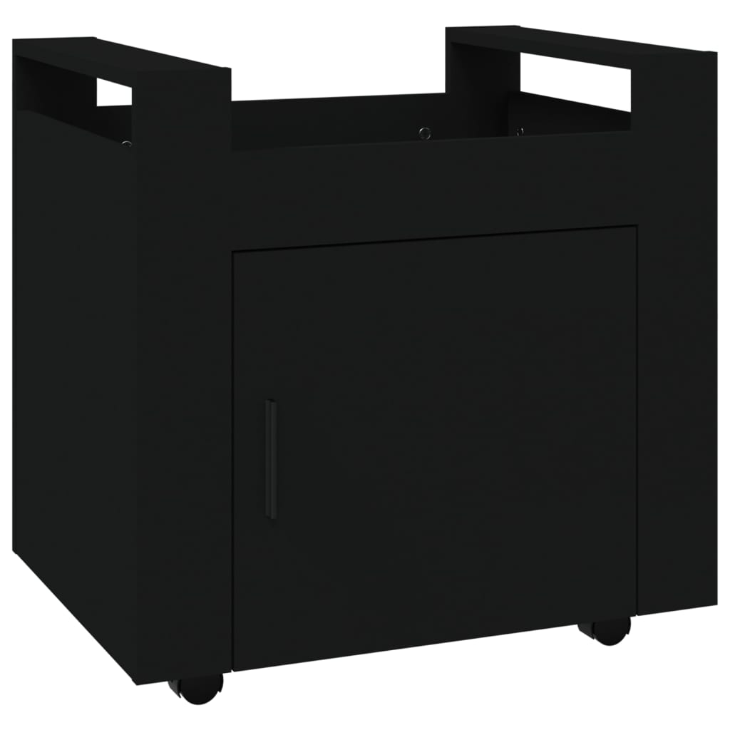 Tralle til skrivebord svart 60x45x60 cm konstruert tre