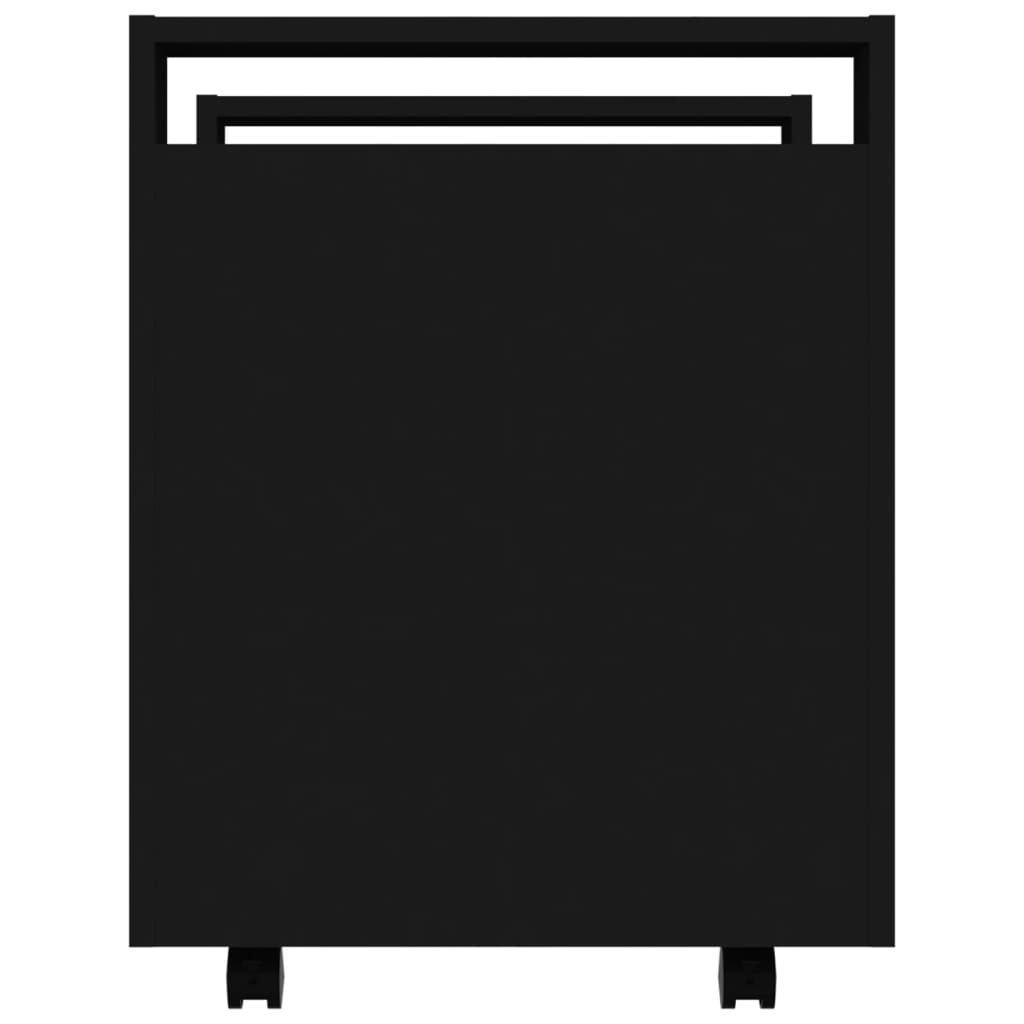 Tralle til skrivebord svart 60x45x60 cm konstruert tre