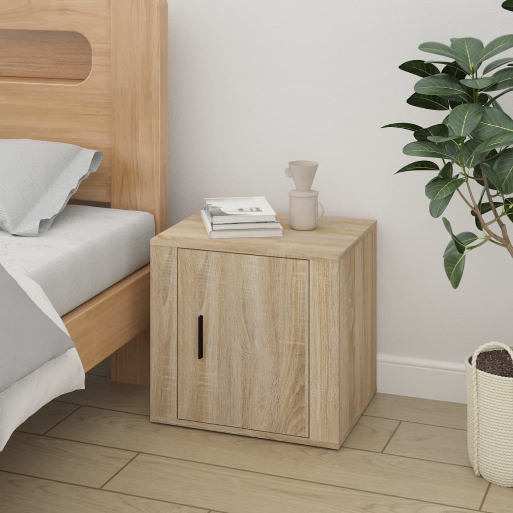 Nattbord 2 stk sonoma eik 50x39x47 cm