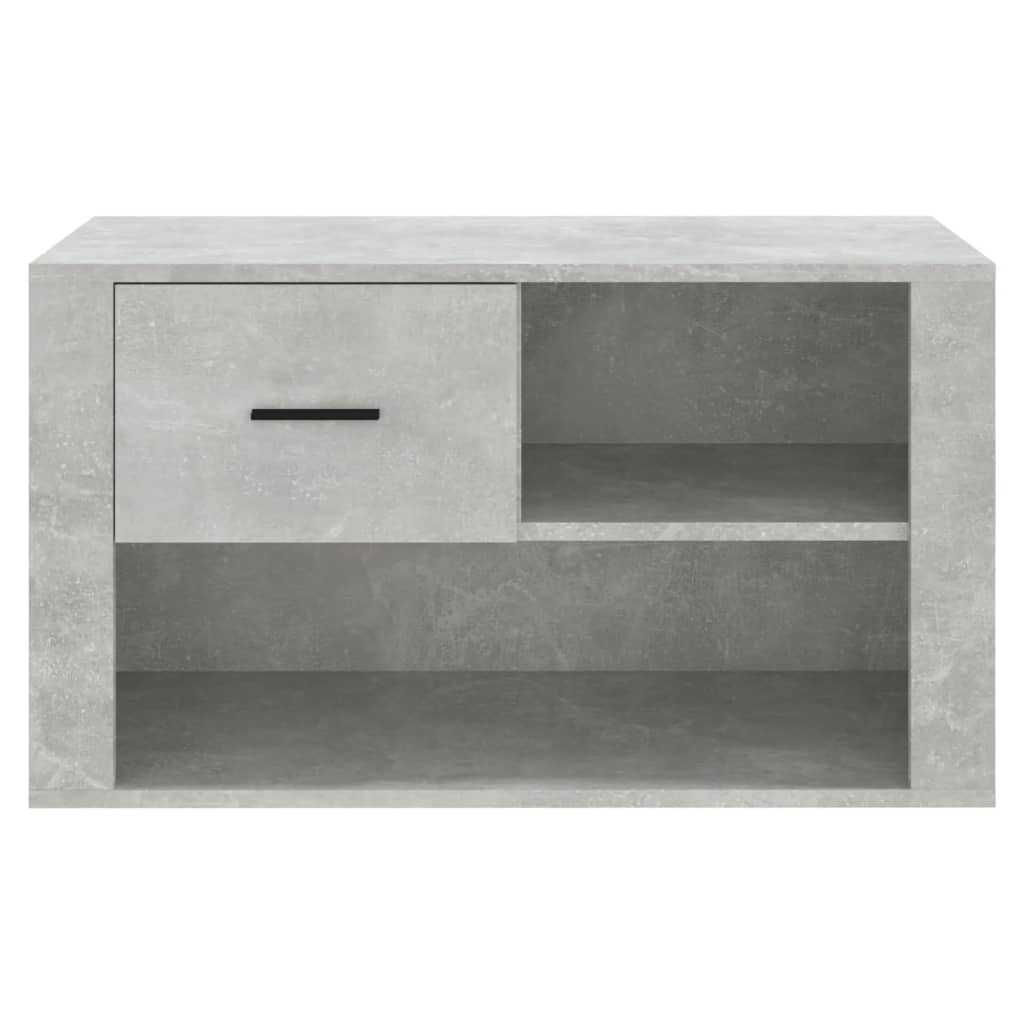 Skoskap betonggrå 80x35x45 cm konstruert tre