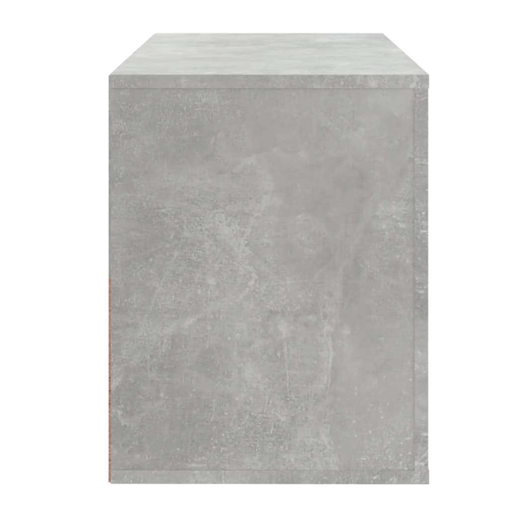 Skoskap betonggrå 80x35x45 cm konstruert tre