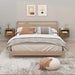 Veggmonterte nattbord 2 stk røkt eik 50x36x40 cm