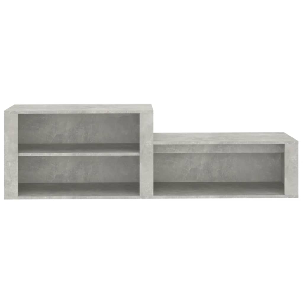 Skoskap betonggrå 150x35x45 cm konstruert tre