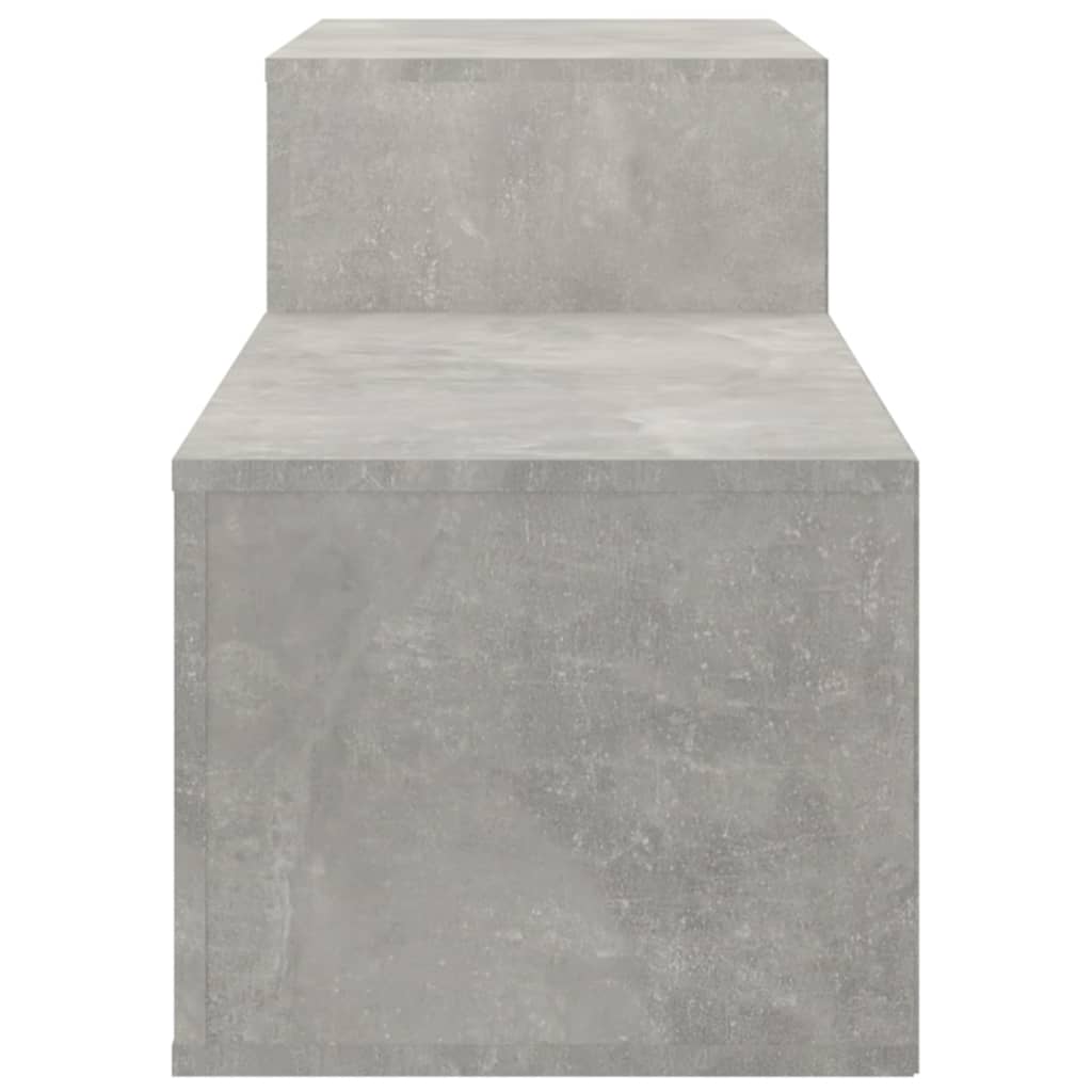 Skoskap betonggrå 150x35x45 cm konstruert tre
