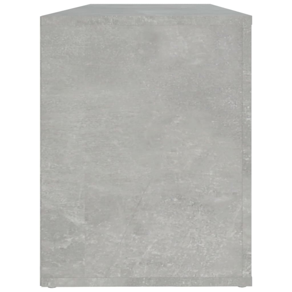 Skoskap betonggrå 100x35x45 cm konstruert tre