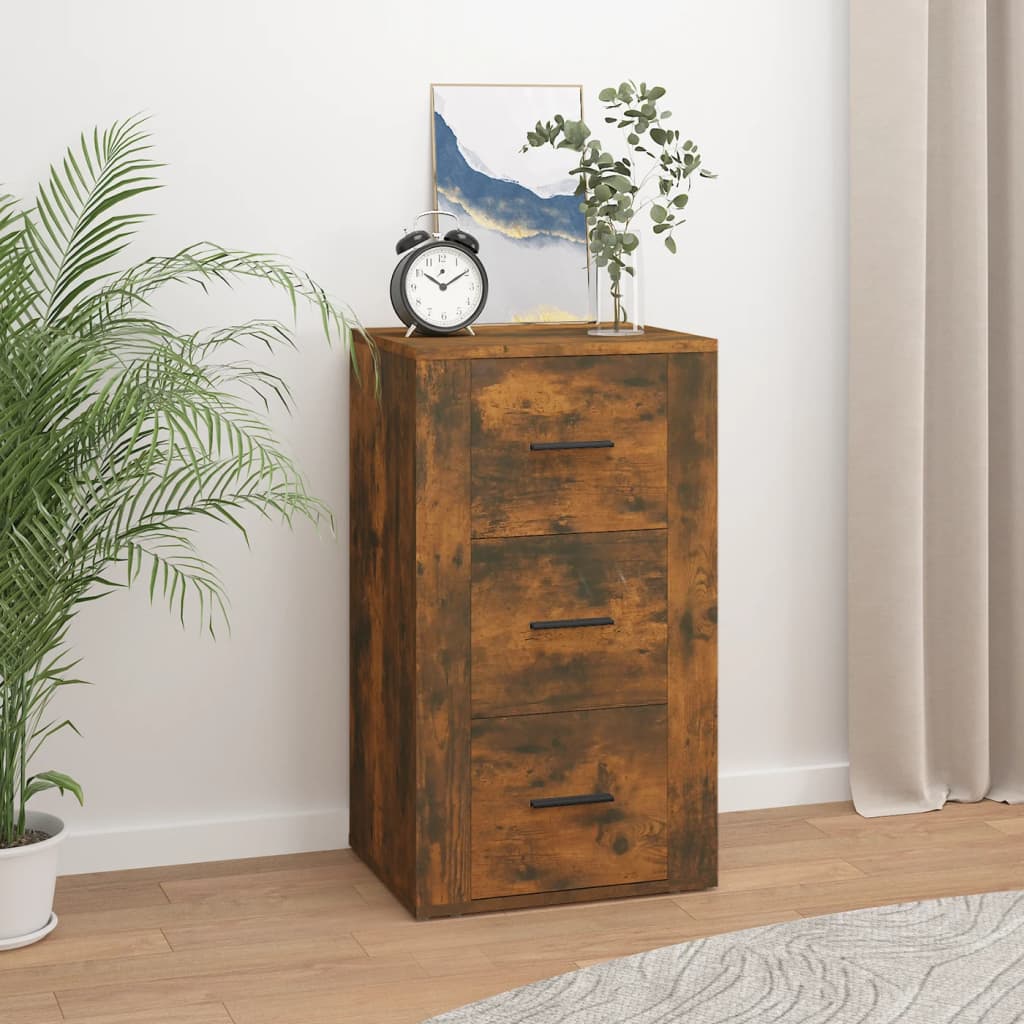 Skjenk røkt eik 40x33x70 cm konstruert tre
