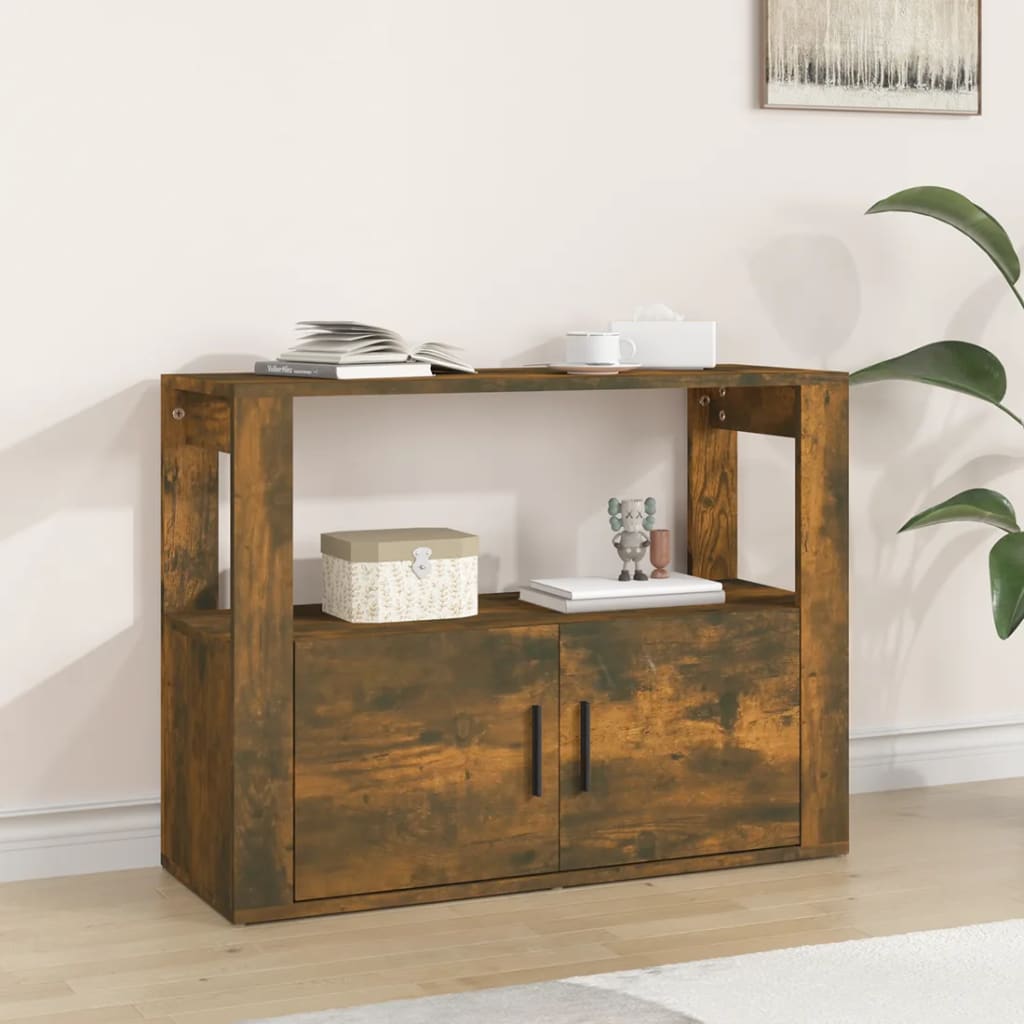 Skjenk røkt eik 80x30x60 cm konstruert tre