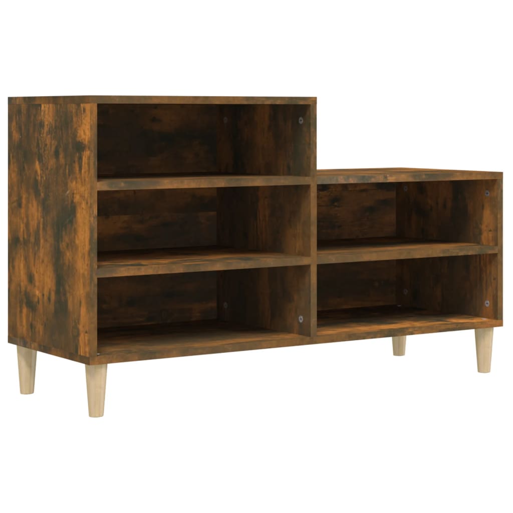 Skoskap røkt eik 102x36x60 cm konstruert tre