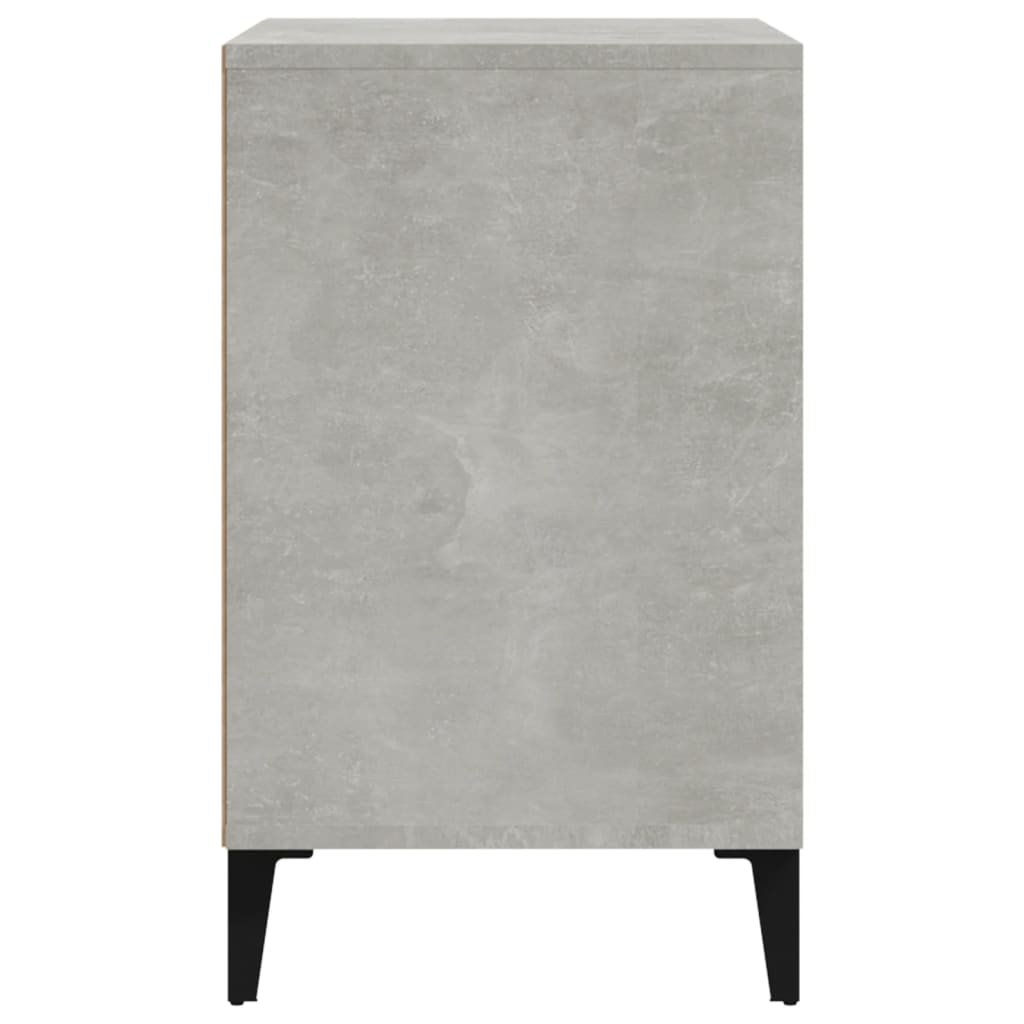 Skoskap betonggrå 102x36x60 cm konstruert tre