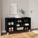 Skoskap svart 102x36x60 cm konstruert tre