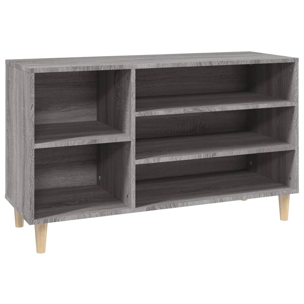 Skoskap grå sonoma 102x36x60 cm konstruert tre
