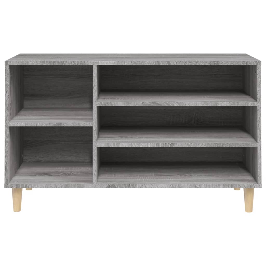 Skoskap grå sonoma 102x36x60 cm konstruert tre