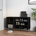 Skoskap svart 102x36x60 cm konstruert tre