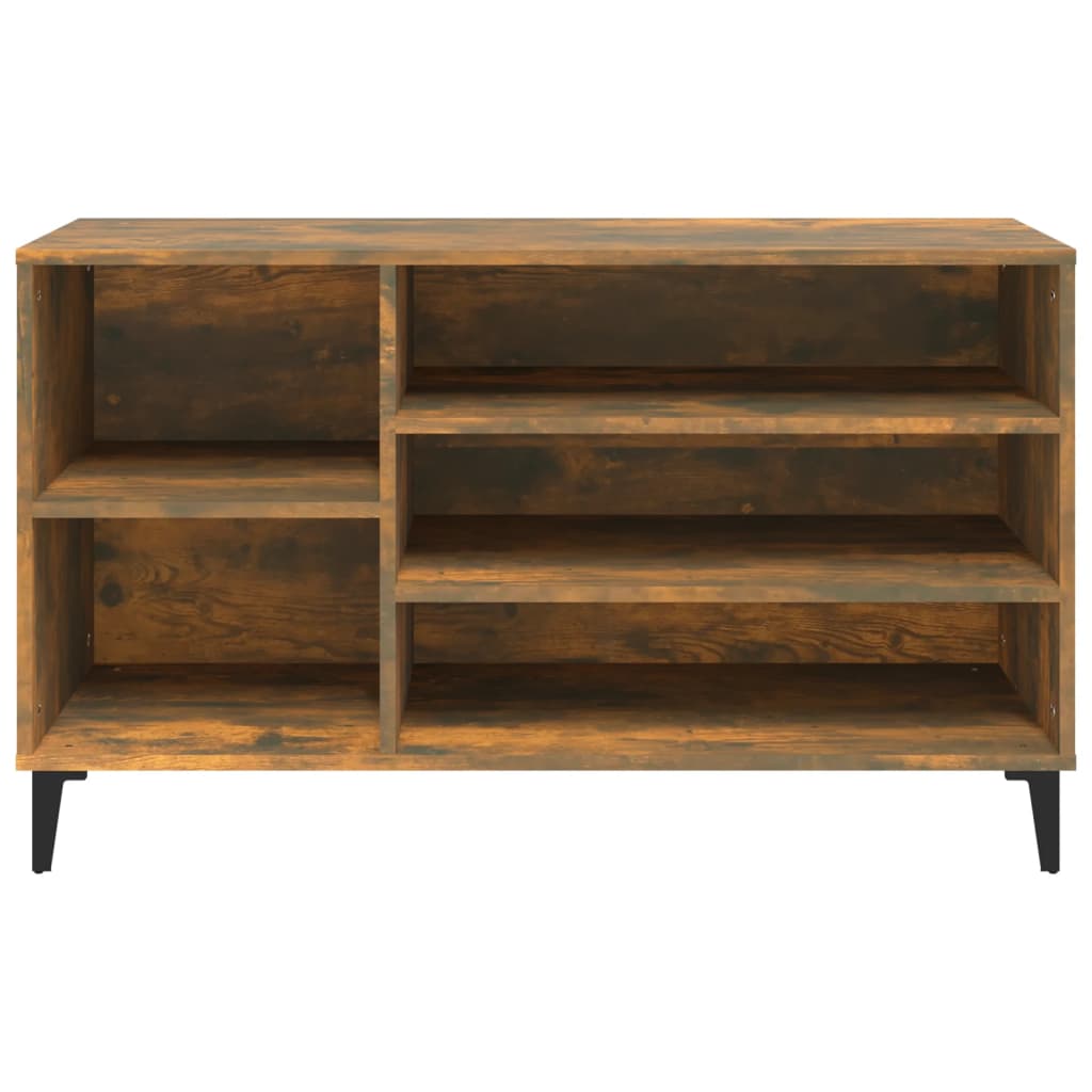 Skoskap røkt eik 102x36x60 cm konstruert tre