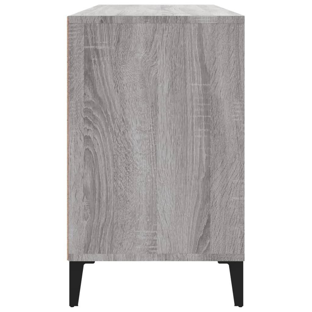 Skoskap grå sonoma 102x36x60 cm konstruert tre