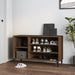 Skoskap brun eik 102x36x60 cm konstruert tre