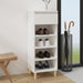 Skoskap hvit 40x36x105 cm konstruert tre