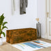Veggmontert skoskap røkt eik 100x35x38 cm konstruert tre