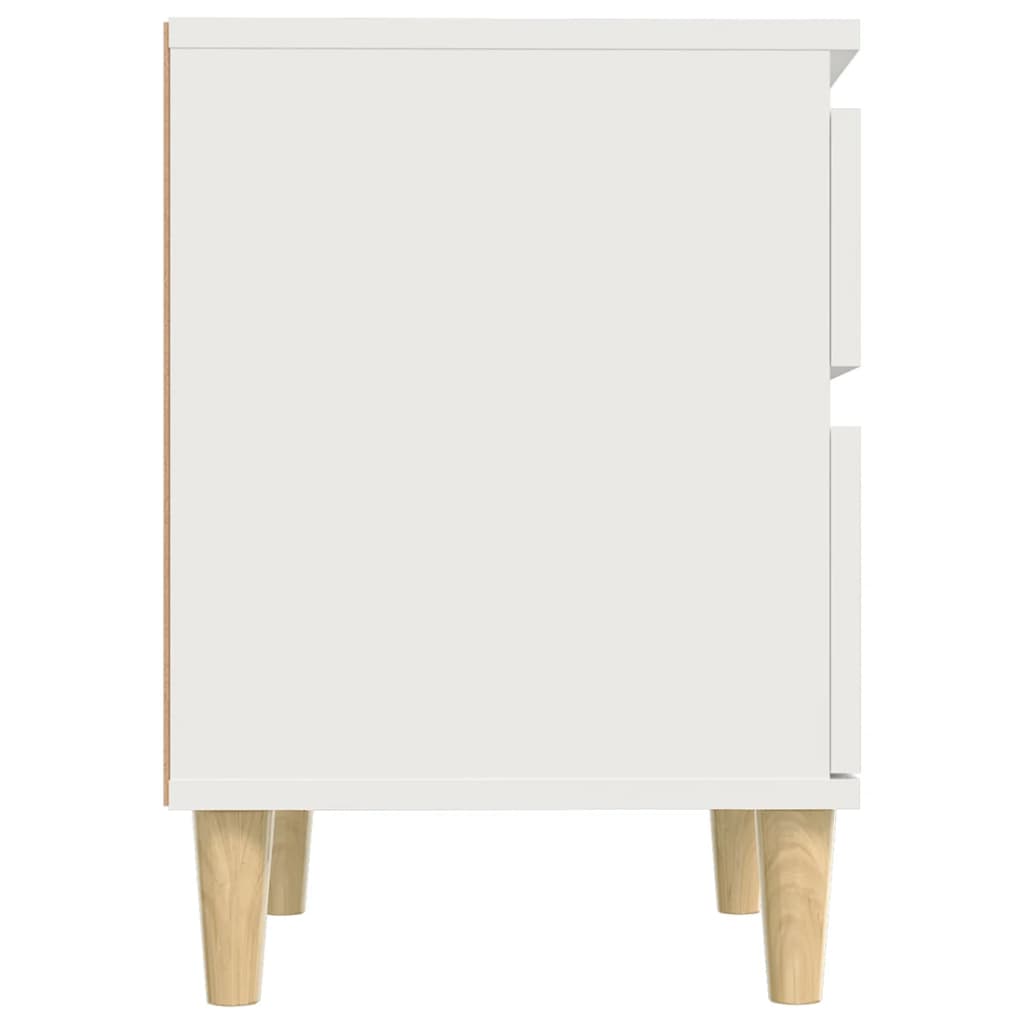 Nattbord 2 stk hvit 40x35x50