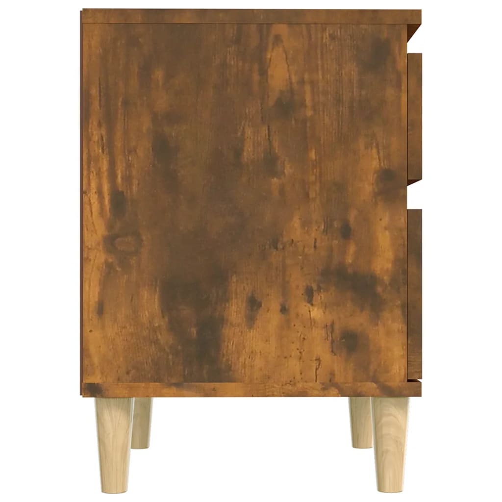 Nattbord 2 stk røkt eik 40x35x50 cm