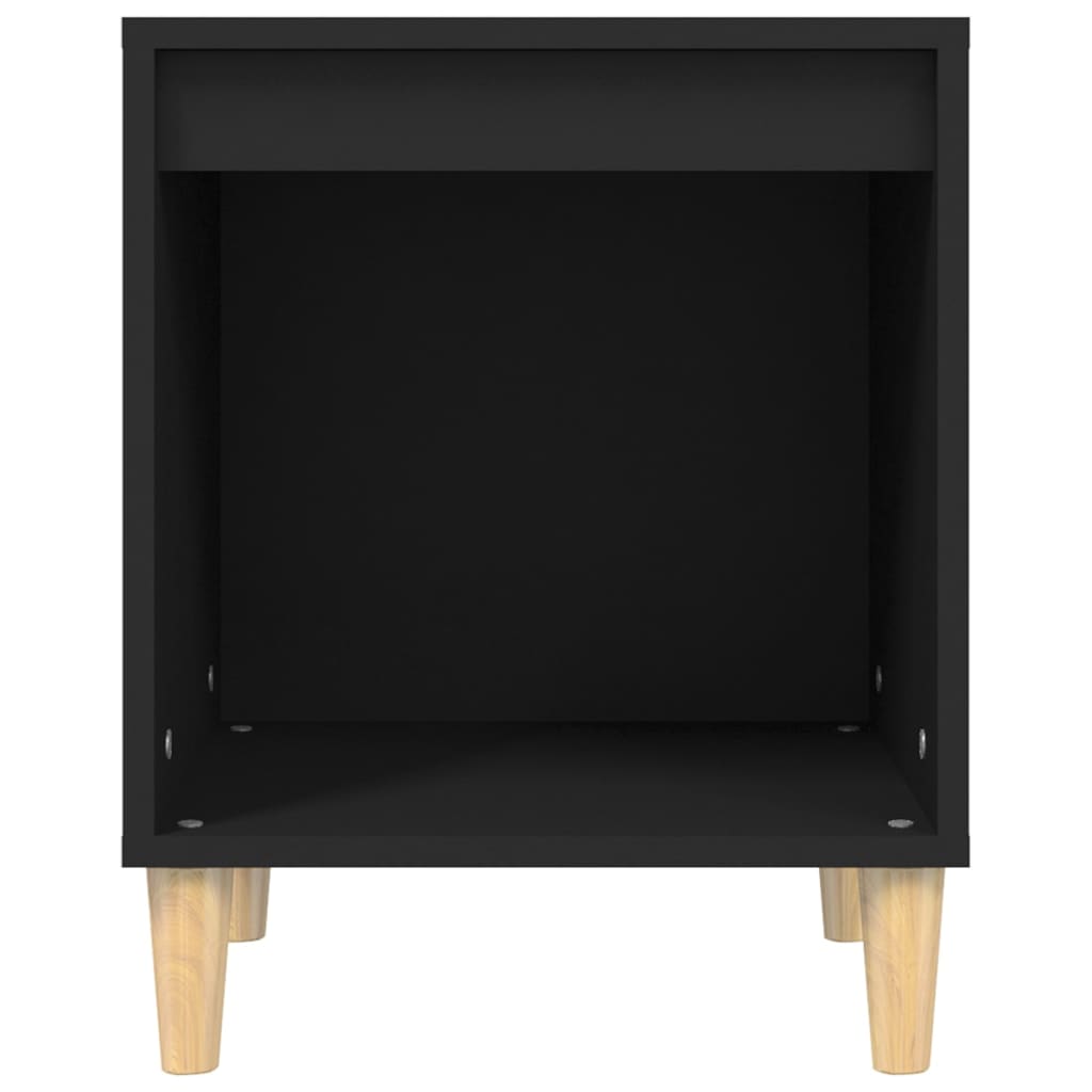 Nattbord svart 40x35x50 cm konstruert tre