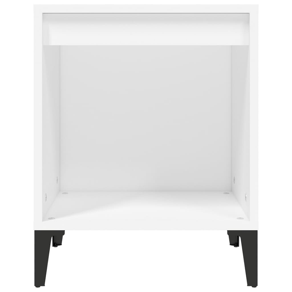 Nattbord hvit 40x35x50 cm