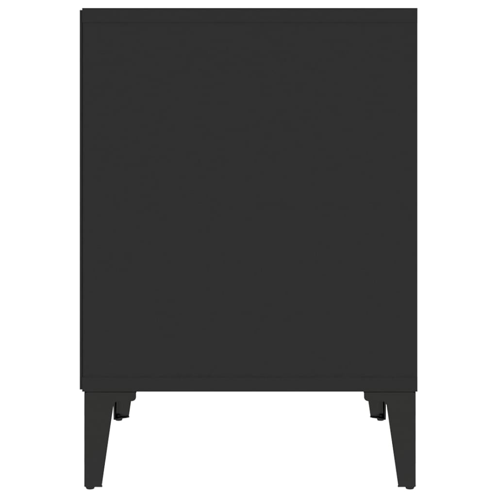 Nattbord 2 stk svart 40x35x50