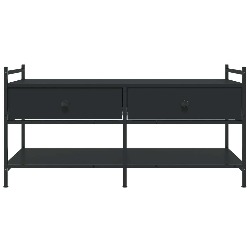 Salongbord svart 99x50x50 cm konstruert tre