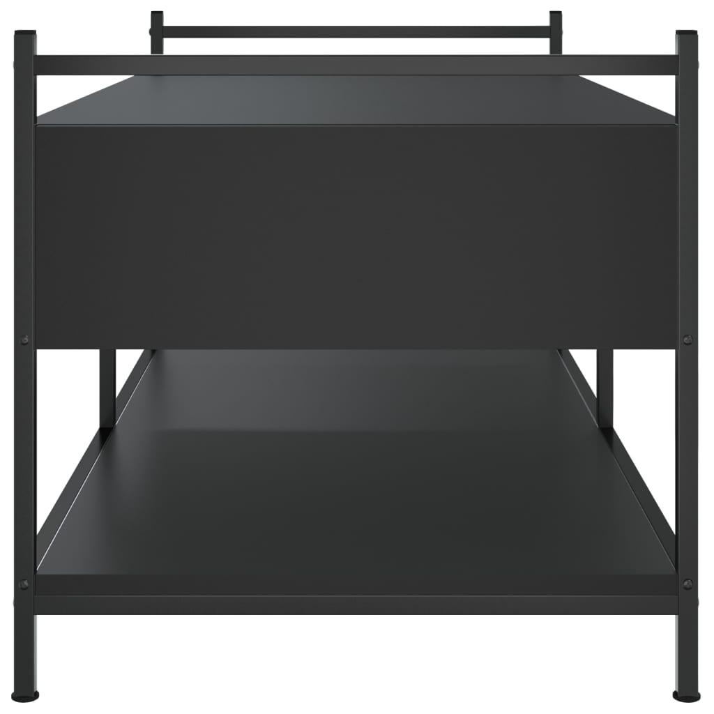 Salongbord svart 99x50x50 cm konstruert tre