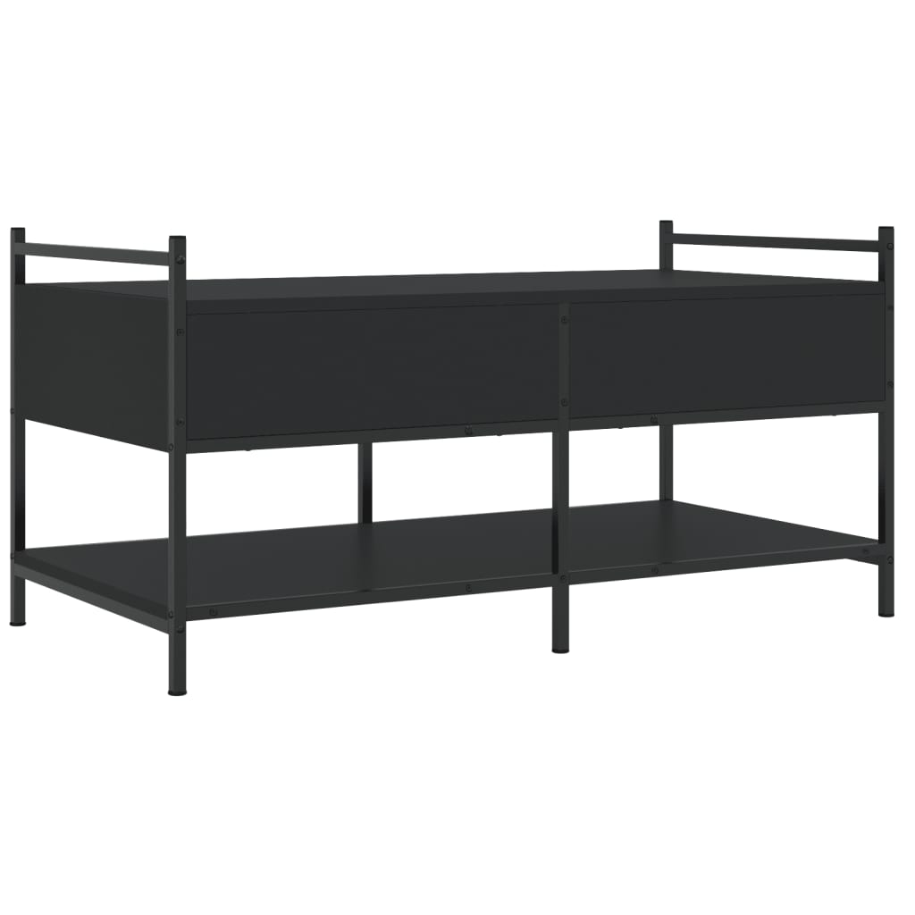 Salongbord svart 99x50x50 cm konstruert tre