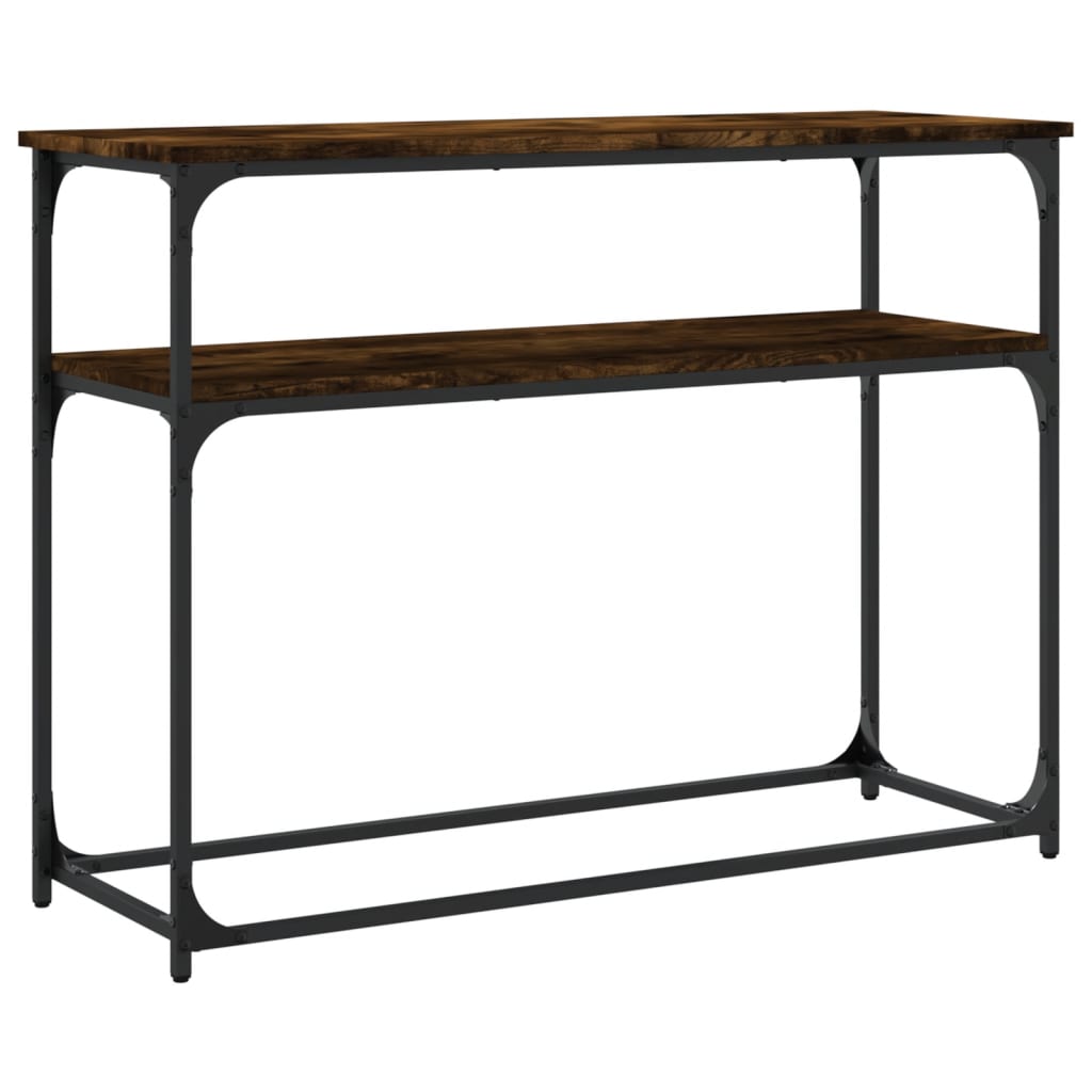 Konsollbord sonoma eik 100x35,5x75 cm konstruert tre