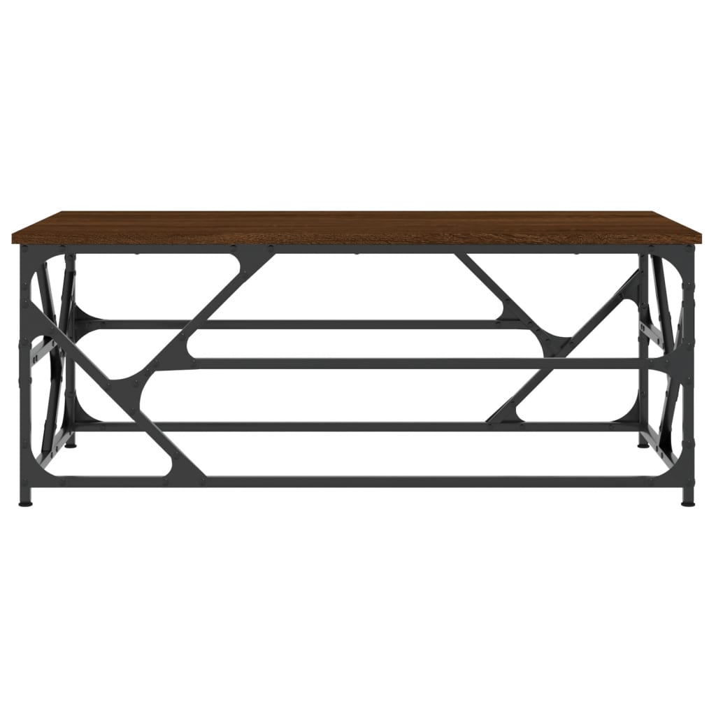 Salongbord brun eik 100x50x40 cm konstruert tre