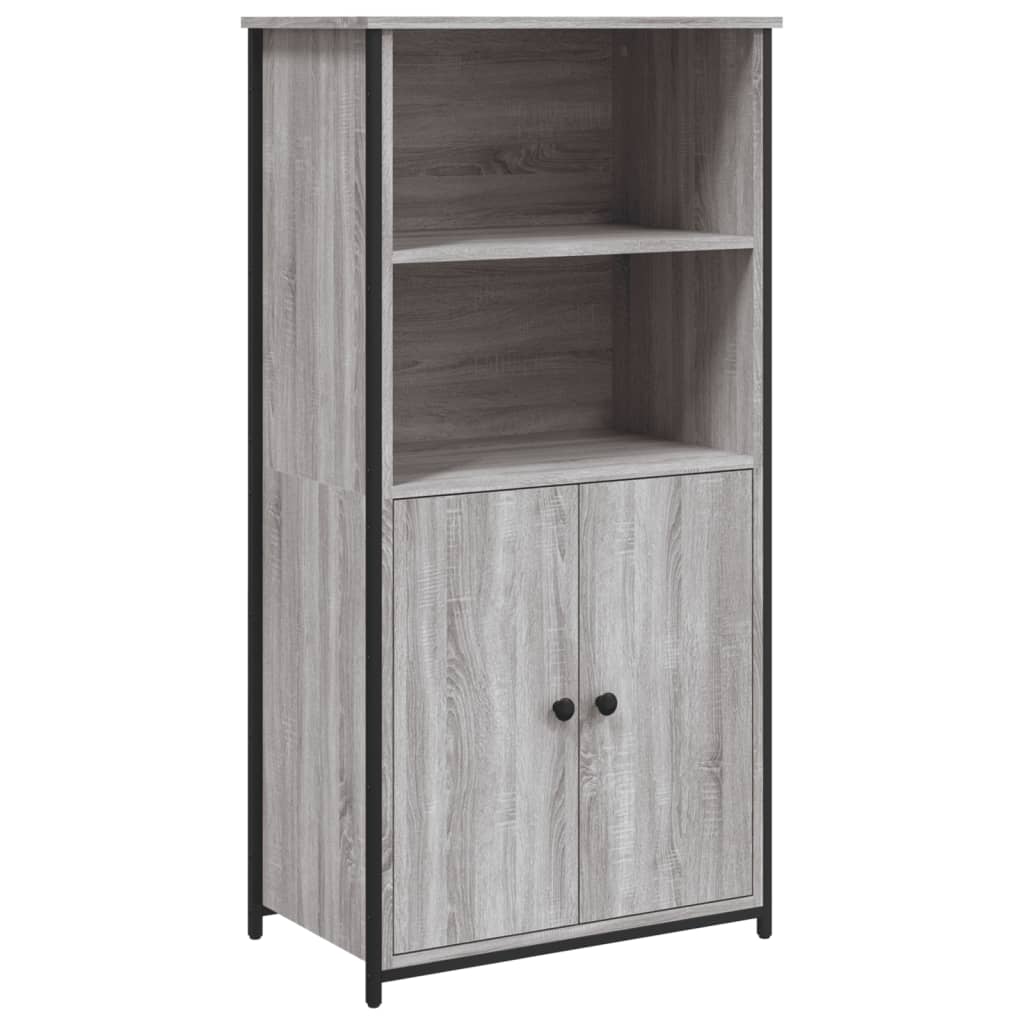 Highboard grå sonoma 62x36x121,5 cm konstruert tre