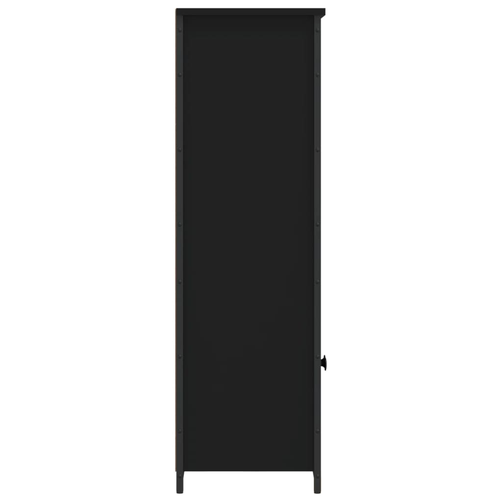 Highboard svart 62x32x103,5 cm konstruert tre
