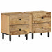 Nattbord 2 stk 40x33x46 cm heltre mango