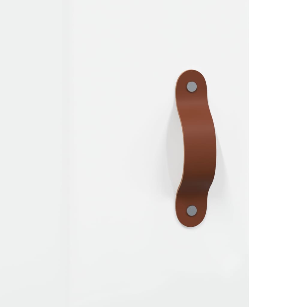 Highboard høyglans hvit 69,5x31x115 cm konstruert tre