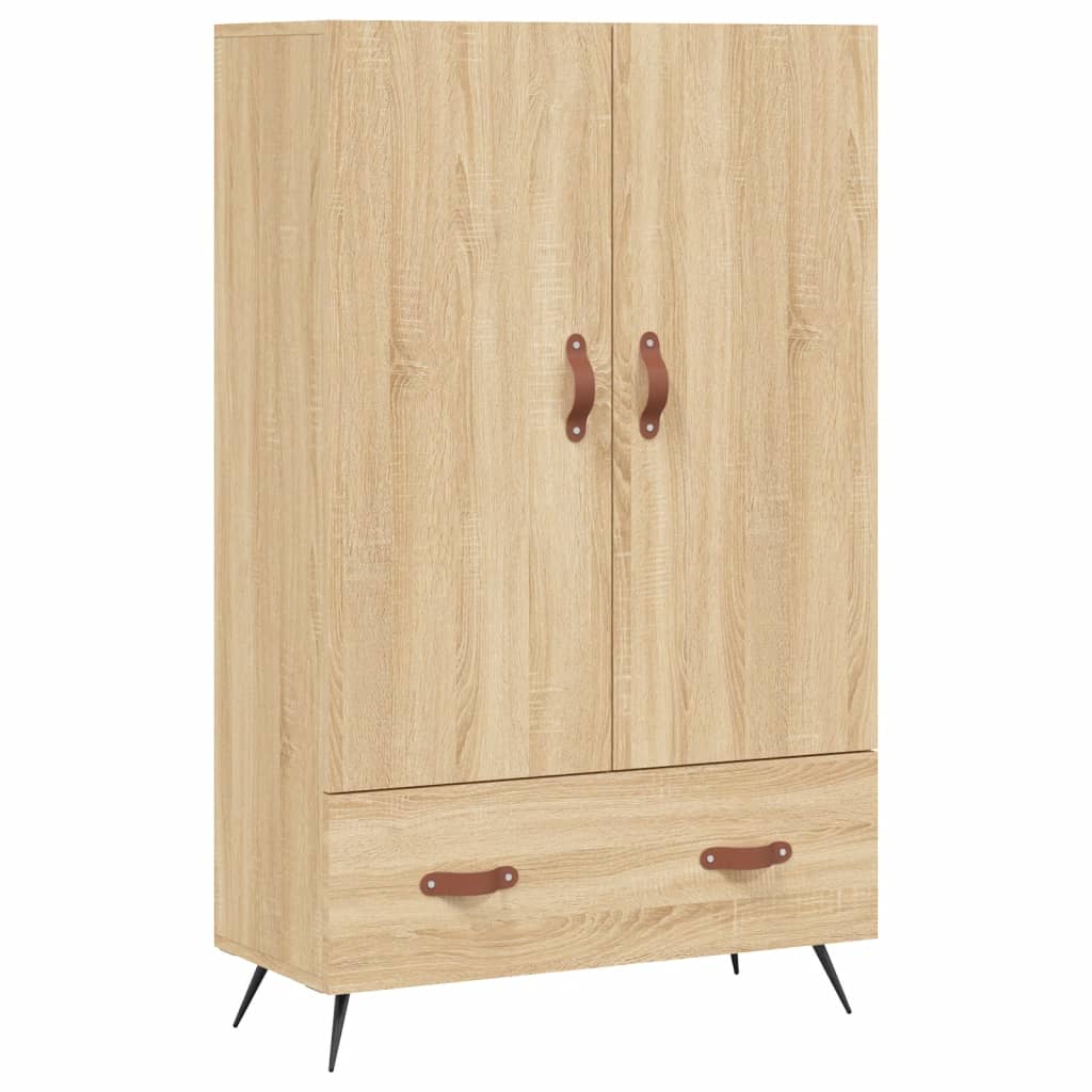 Highboard sonoma eik 69,5x31x115 cm konstruert tre